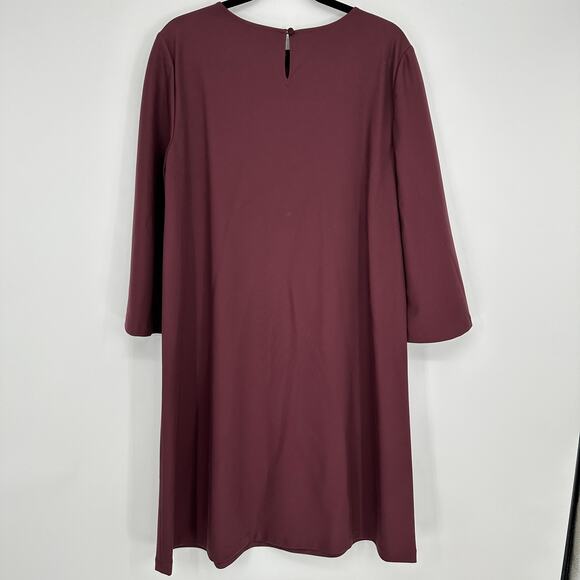 LAFAYETTE 148 NY Rhubarb Square Neck Shift Dress New Womens XL - Picture 5 of 9